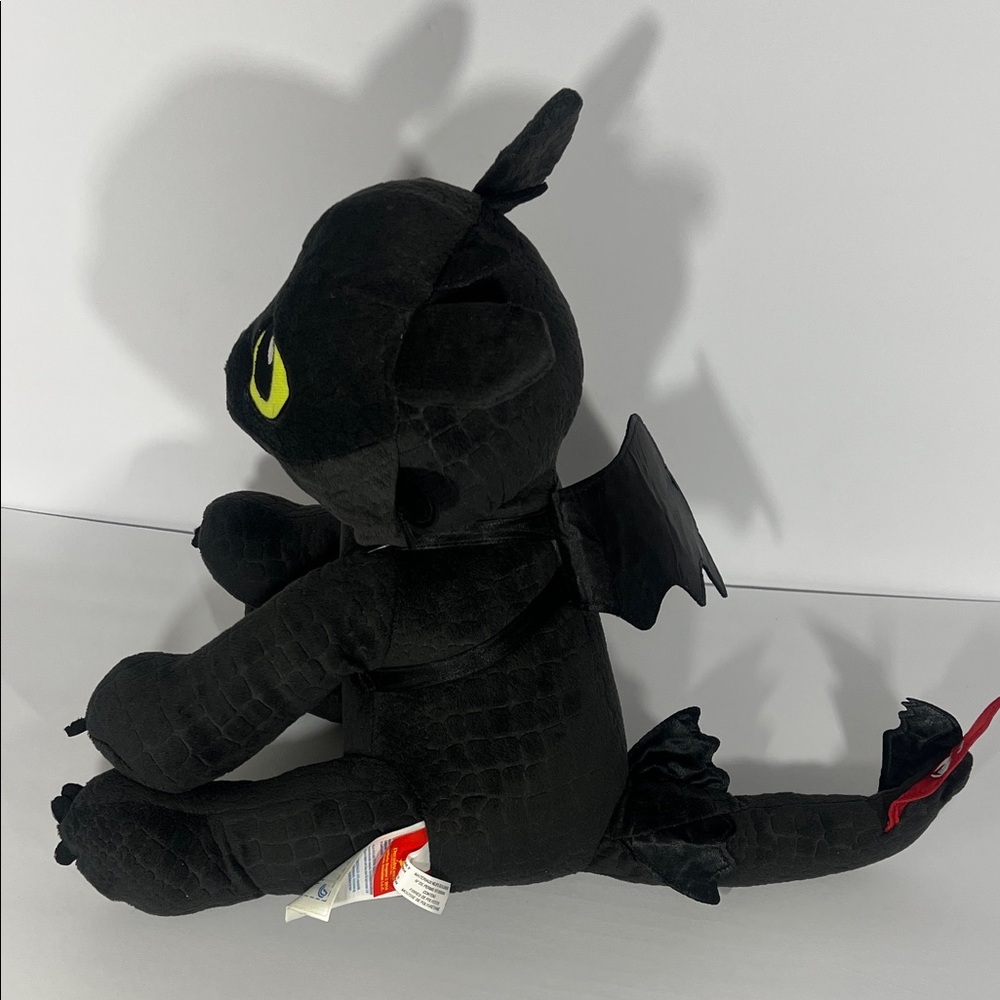 Build a Bear Toothless Black Dragon Plush Toy-How to Train Your Dragon Dreamwork - Picture 5 of 9